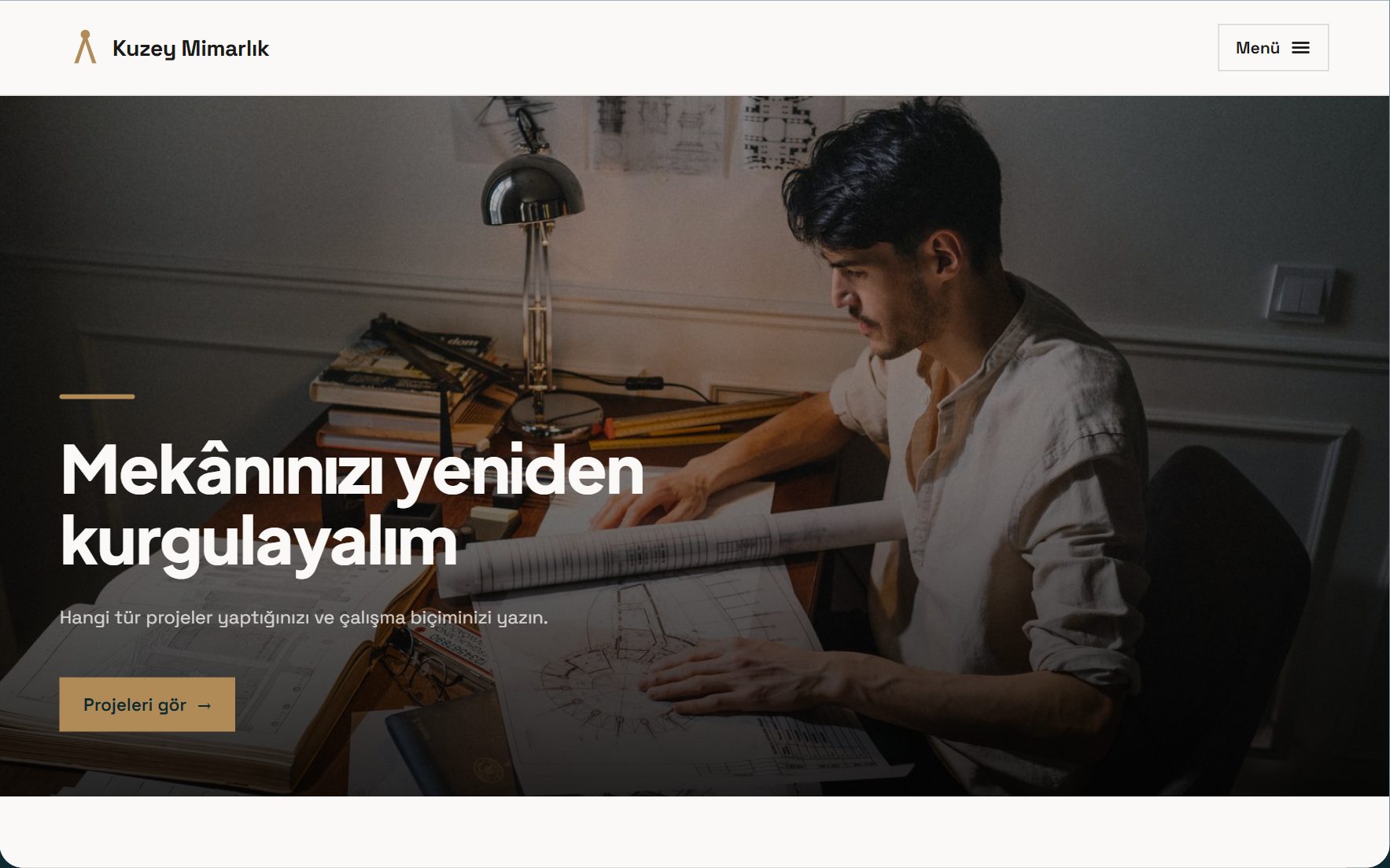 Kuzey Mimarlık örneğiyle Tasarım stüdyosu varyantının görünümü